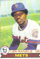 1979 Topps Baseball Cards      454     Len Randle